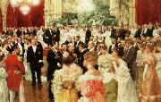 ignaz moscheles the dance music of the strauss family was the staple fare for such occasions oil painting on canvas